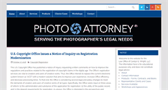Desktop Screenshot of photoattorney.com